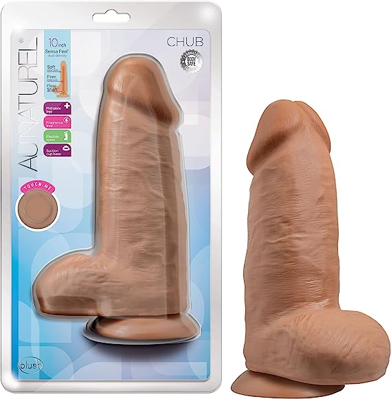 10" dildo - mocha