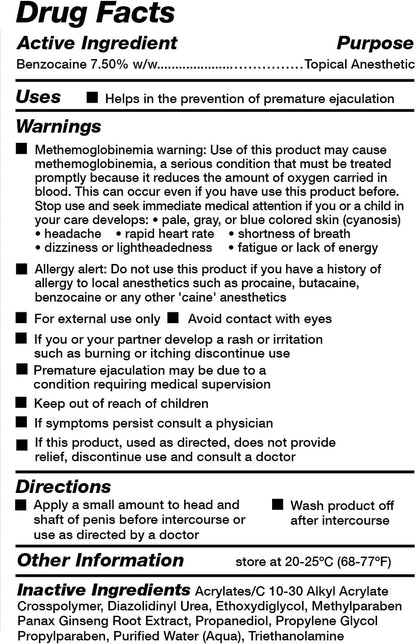 PROLONGING - DELAY CREAM WITH GINSENG 10 G