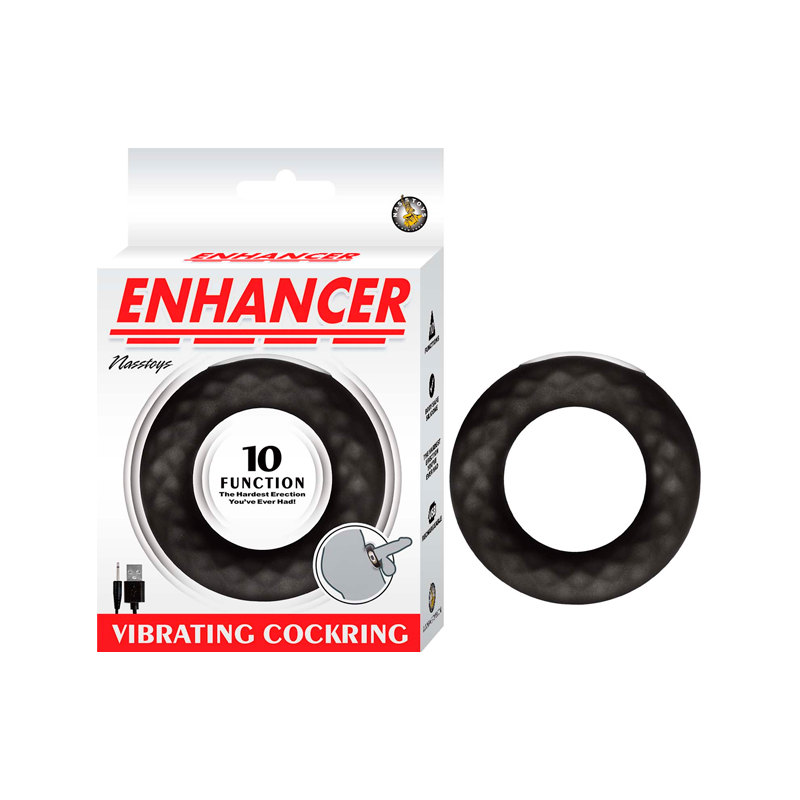 VIBRATING COCKRING - BLACK