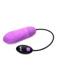 7X PULSING RECHARGEABLE SILICONE BULLET - PURPLE