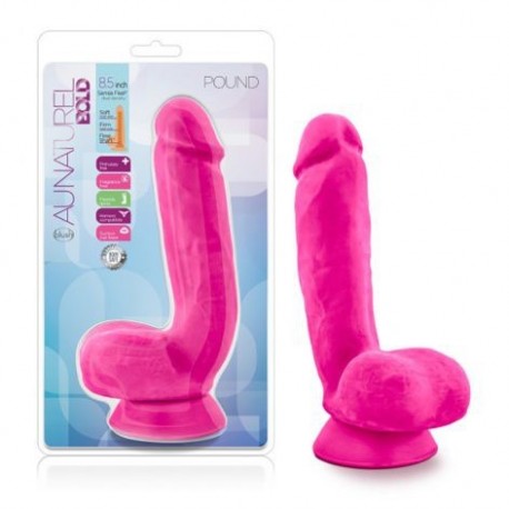 8.5" bold sensafeel dildo - pound - pink