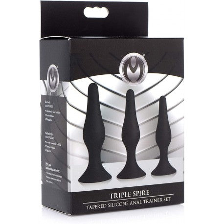 Triple Spire Tapered Silicone Anal Trainer Set