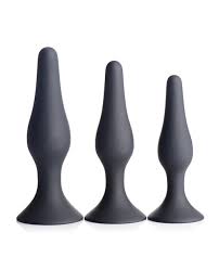 Triple Spire Tapered Silicone Anal Trainer Set