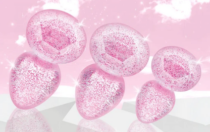 Pink Glitter Gem Anal Plug Set