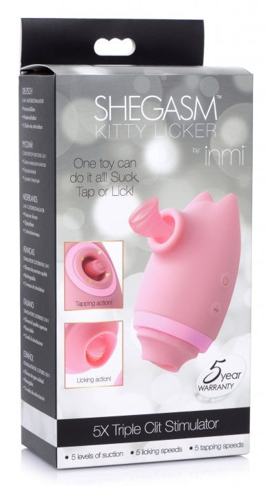 KITTY LICKER - 5X TRIPLE CLIT STIMULATOR