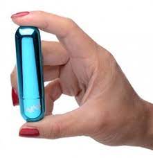 10X VIBRATING METALLIC BULLET - BLUE