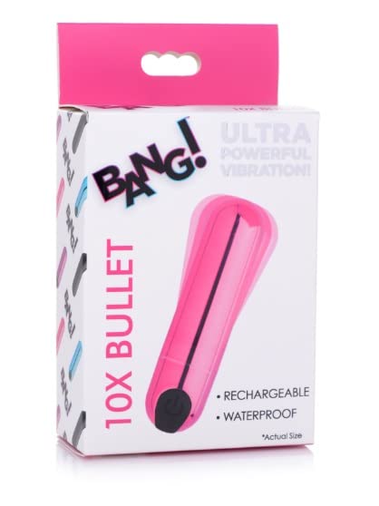 10X VIBRATING METALLIC BULLET - PINK