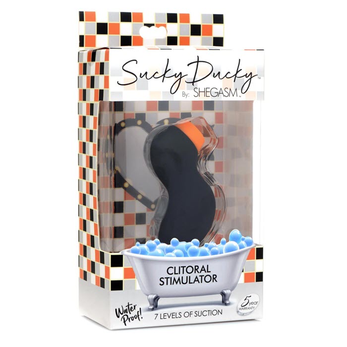 INMI - SHEGASM SUCKY DUCKY CLITORAL STIMULATOR - BLACK