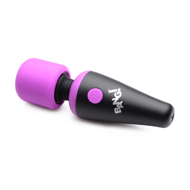 10X VIBRATING MINI SILICONE WAND - PURPLE