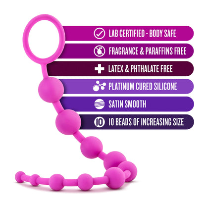 SILICONE 10 BEADS - PINK