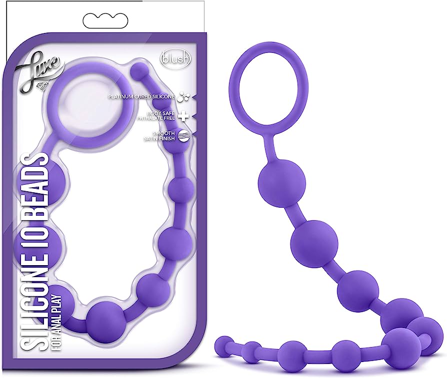 SILICONE 10 BEADS - PURPLE