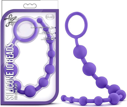 SILICONE 10 BEADS - PURPLE