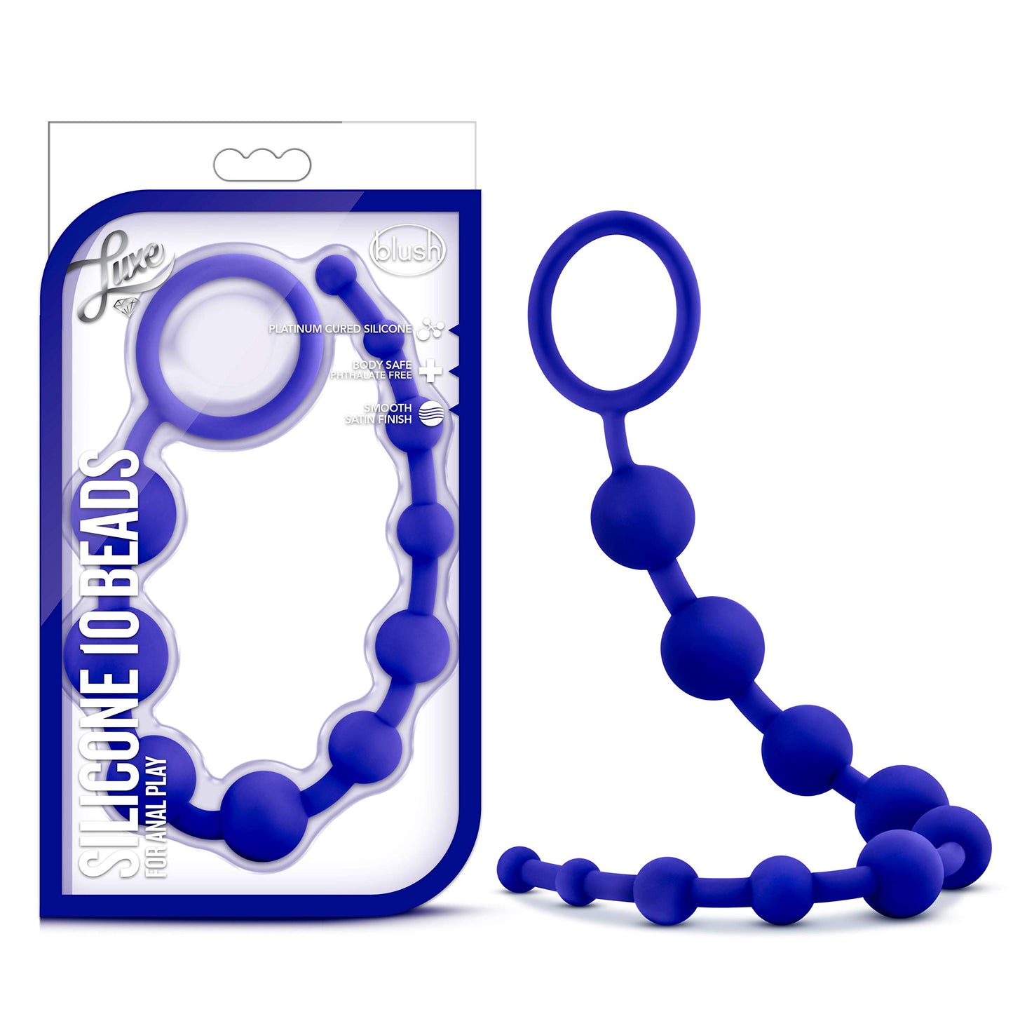 SILICONE 10 BEADS - INDIGO