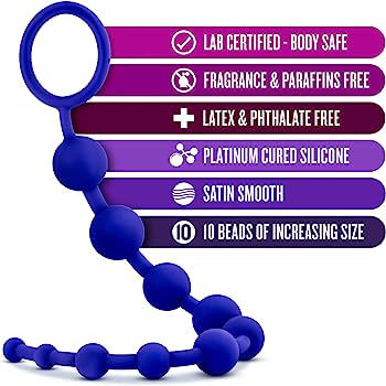 SILICONE 10 BEADS - INDIGO