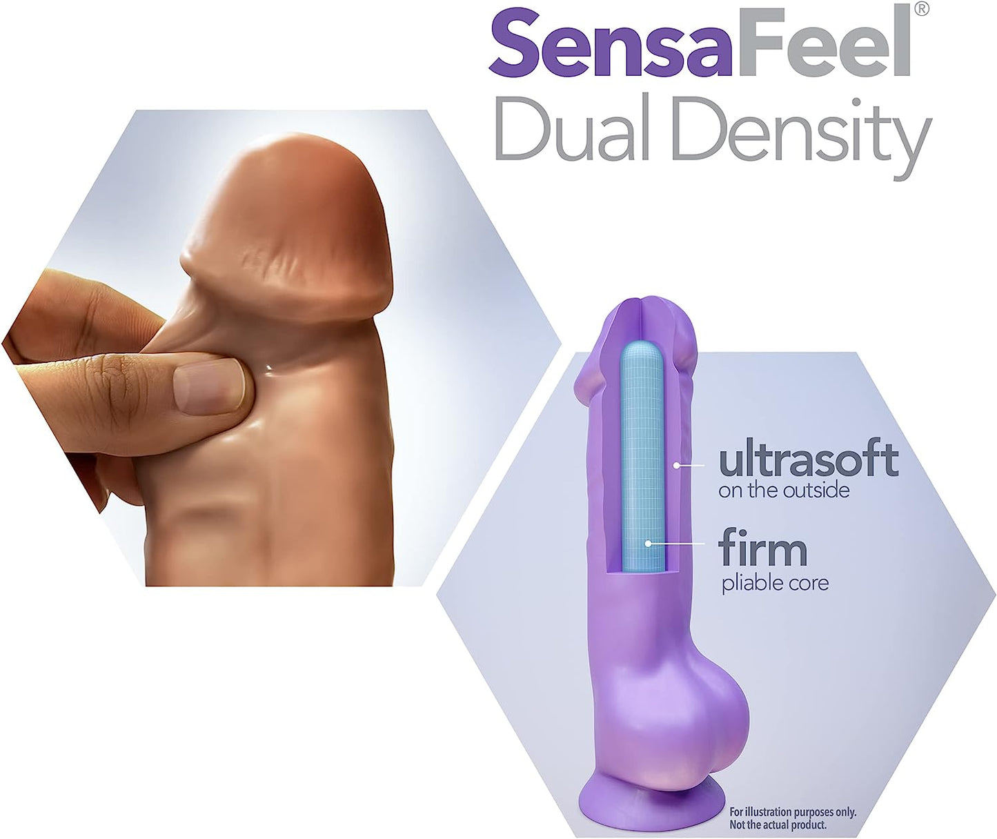 NATUREL - 7" SENSAFEEL DILDO - JACK - VANILLA