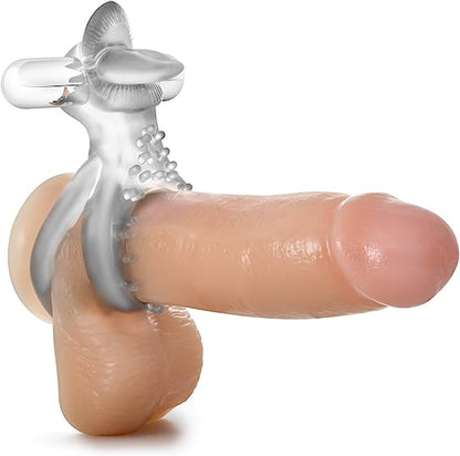 Vibrating tongue ring - clear