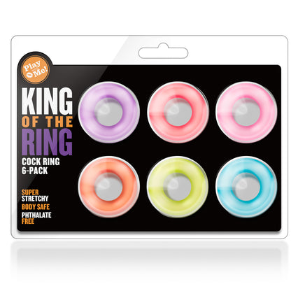 6 pack cock rings - king of the ring