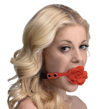 BLOSSOM GAG SILICONE ROSE GAG