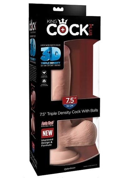 PLUS 7.5" TRIPLE DENSITY COCK WITH BALLS