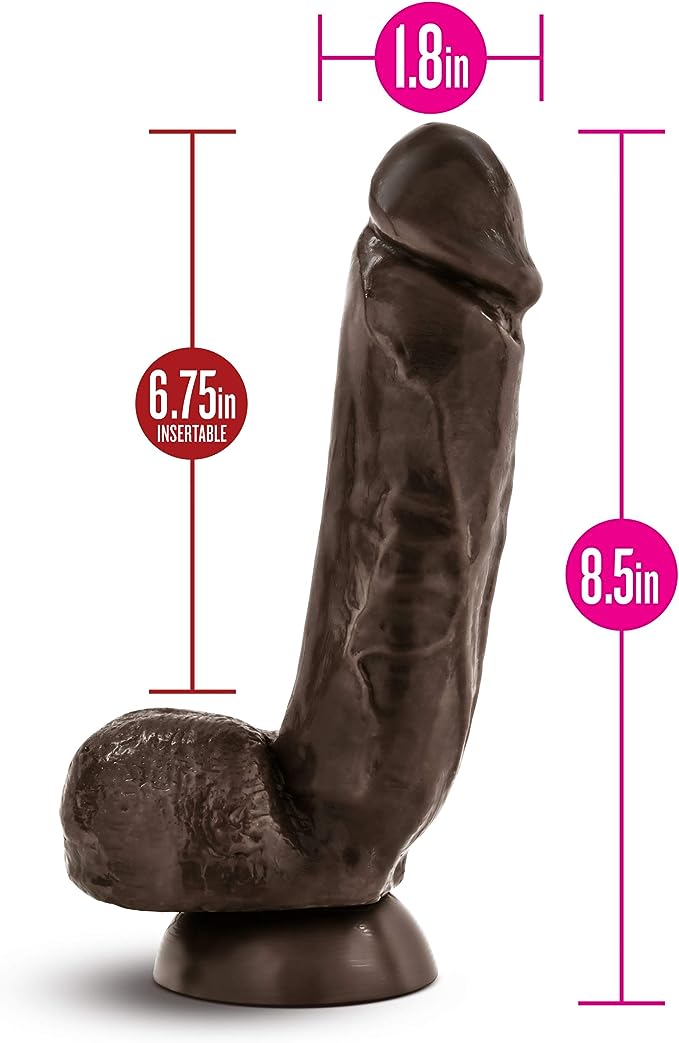 7" DILDO - BROWN