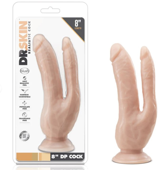 8" DP COCK - VANILLA