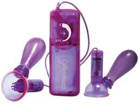 NIPPLE PUMP SET (3 ITEMS - SM, MD, LG) - PURPLE/CLEAR