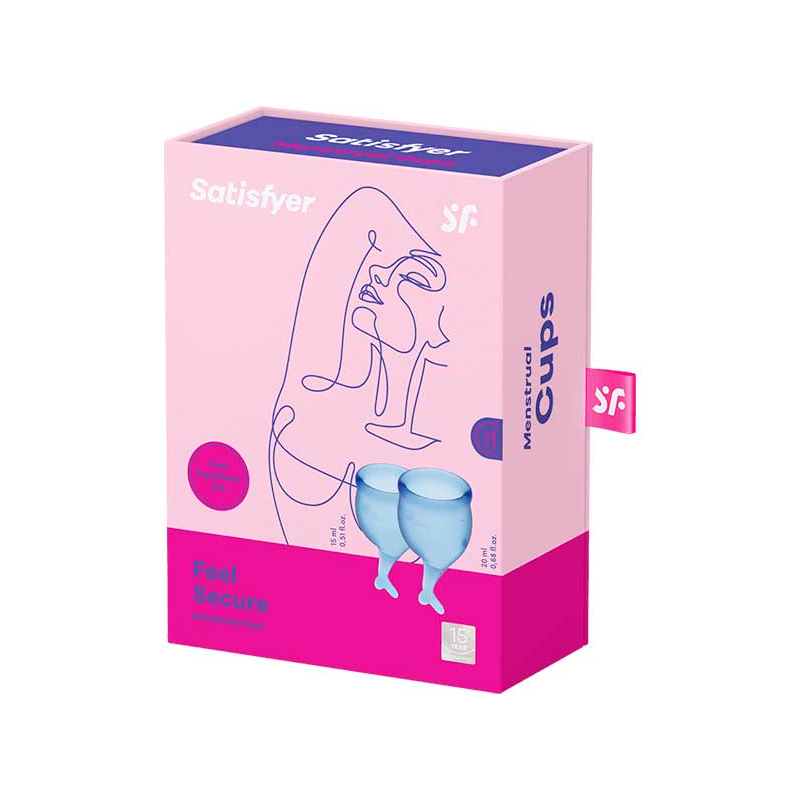 FEEL SECURE MENSTRUAL CUP - DARK BLUE