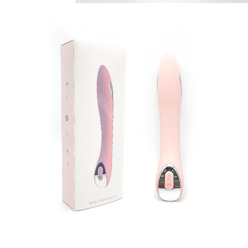 PREMIUM - VIBRADOR DE SILICON CON TOQUE ELECTRICO - ROSA