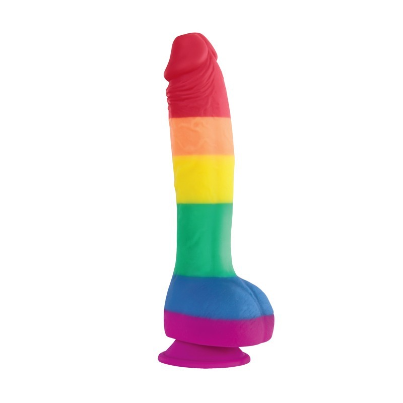 PRIDE EDITION - 8" DILDO - RAINBOW