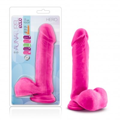 8" BOLD SENSAFEEL DILDO - HERO - PINK