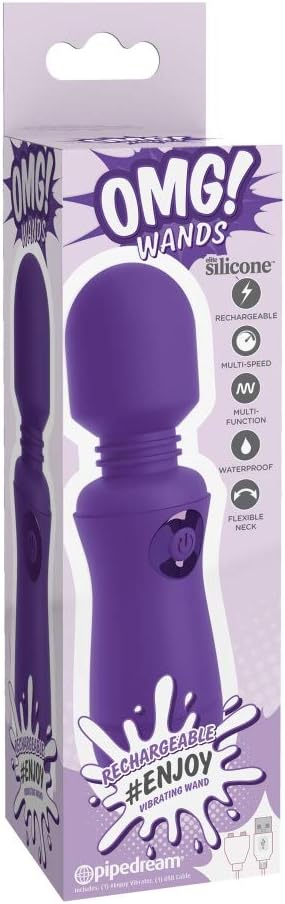 WANDS – #ENJOY RECHARGEABLE WAND – PURPLE