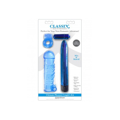 ULTIMATE PLEASURE COUPLES KIT - BLUE