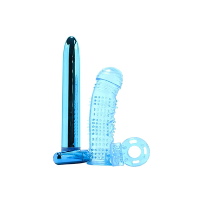 ULTIMATE PLEASURE COUPLES KIT - BLUE