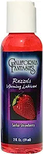 RAZZELS 3-IN-1 FLAVORED WARMING LUBRICANT 2.5 OZ BOTTLE - SINFUL STRAWBERRY