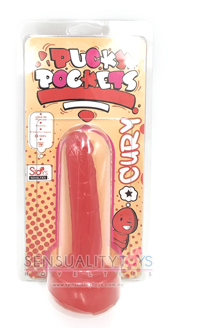 MINI DILDO SUAVE 4.25" CURY - ROJO