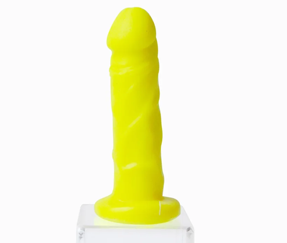 MINI DILDO SUAVE 4.25" SUNNY - AMARILLO