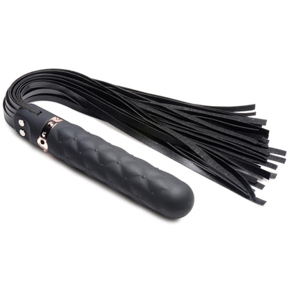 VIBRA-LASHER 9X VIBRATING SILICONE DILDO FLOGGER