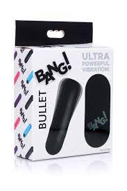 VIBRATING BULLET W /REMOTE CONTROL - BLACK