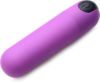 VIBRATING BULLET W /REMOTE CONTROL - PURPLE