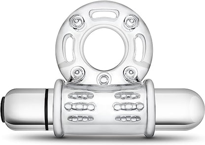 Vibrating mega bull ring - clear