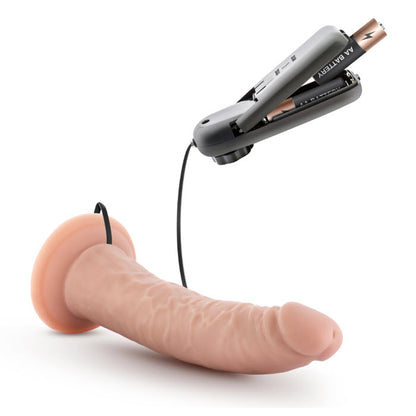 7" VIBRATING REALISTIC COCK WITH SUCTION CUP