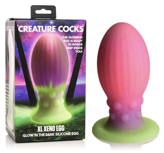 XL XENO EGG GLOW IN THE DARK SILICONE EGG