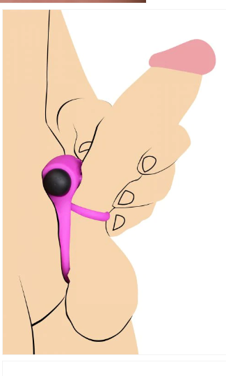 Silicone Cock Ring & Bullet w/ Remote Control - Purple