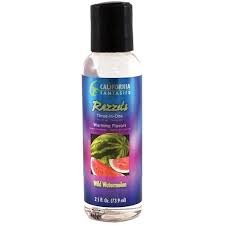 RAZZELS 3-IN-1 FLAVORED WARMING LUBRICANT 2.5 OZ BOTTLE – WILD WATERMELON